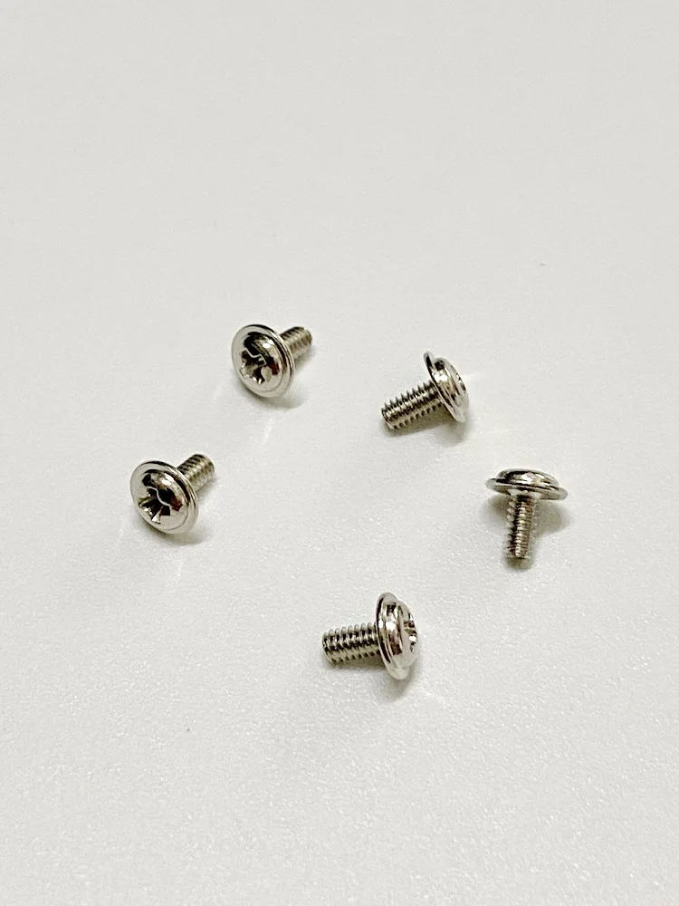 

M2 Mechanical Thread Metal Fasteners Disc Head Comes With Washer Cross Groove Install Fixing Bolts Screws Nickel Plated Materia