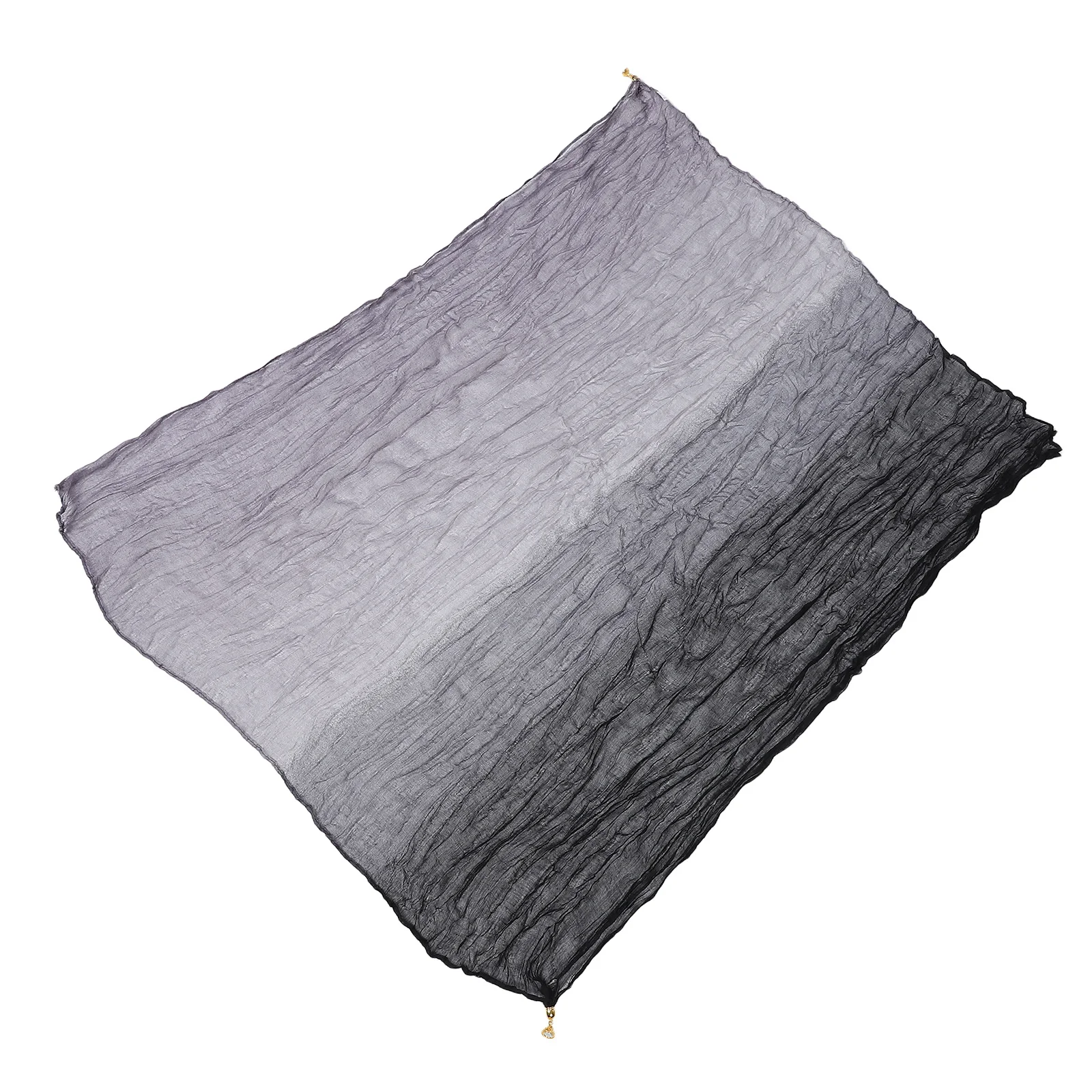 

Magnetic Buckle Crinkle Color Shawl Cotton Linen Scarf Solid Color Stylish Lightweight Neck Wrap Casual Office Travel Wedding