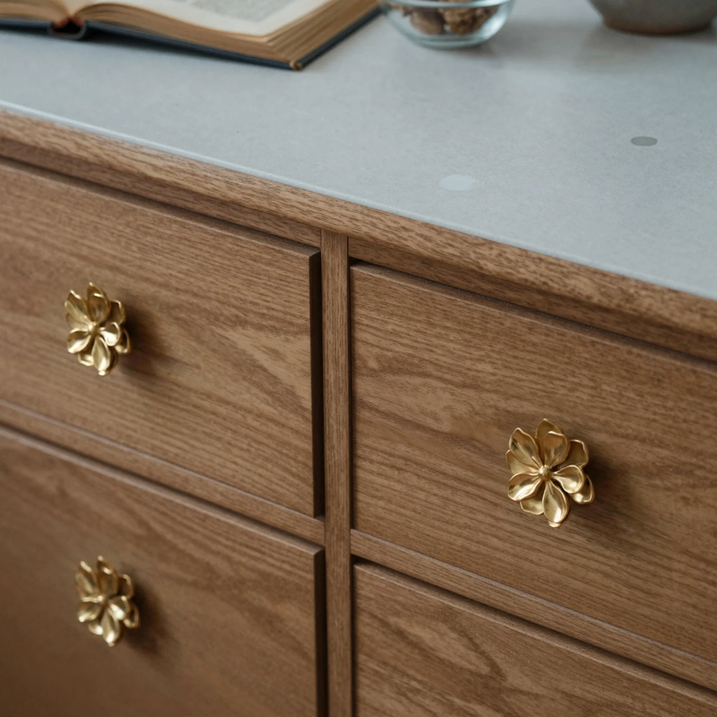 camellia brass cabinet knobs product detail 17