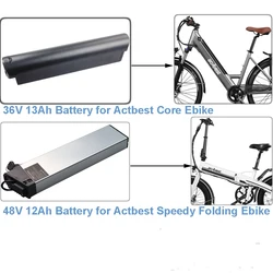 Spare Electric Bike Lithium Battery 36V 13Ah 48V 12Ah for Actbest Core City Commuter Commute Speedy Folding E-Bike