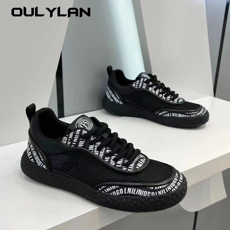 Men's Shoes Sports Breathable Mesh Sneakers Summer Leisure Trendy Shoes Ultra Light Men Soft Soles Shoes