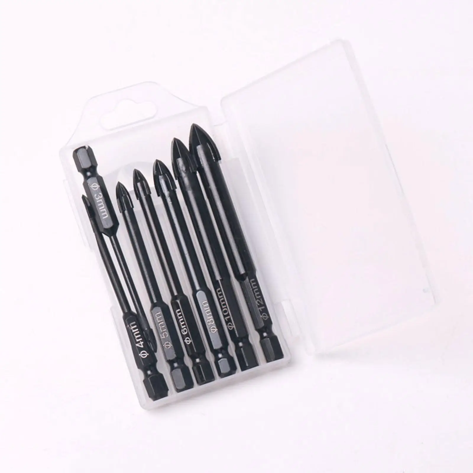 7 Pieces Masonry Drill Bit Set Portable for Ceramic Porcelain Tile Glass