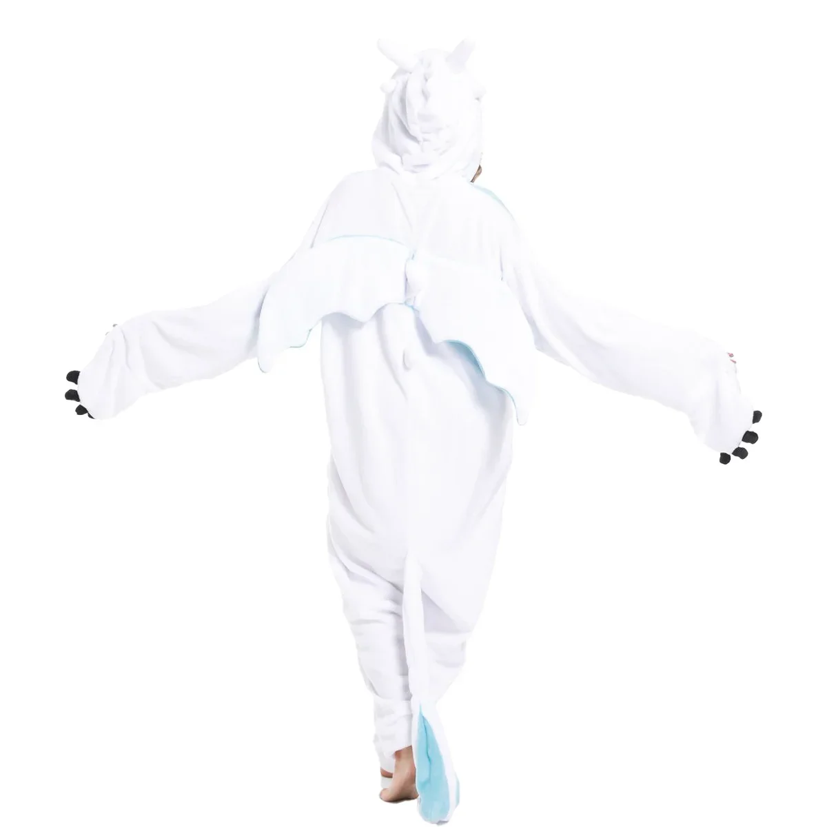 Kigurumi-Pyjama Onesie Krokmou pour Adulte، Combinaison Onesies Animaux، تعليق الفراء، Dragon Krokmou، زي تنكري