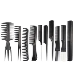 10pcs of One Set Professional Hair Comb Durable Comb Portable Hair Folding Hair Comb for Home Man Woman Salon Barber