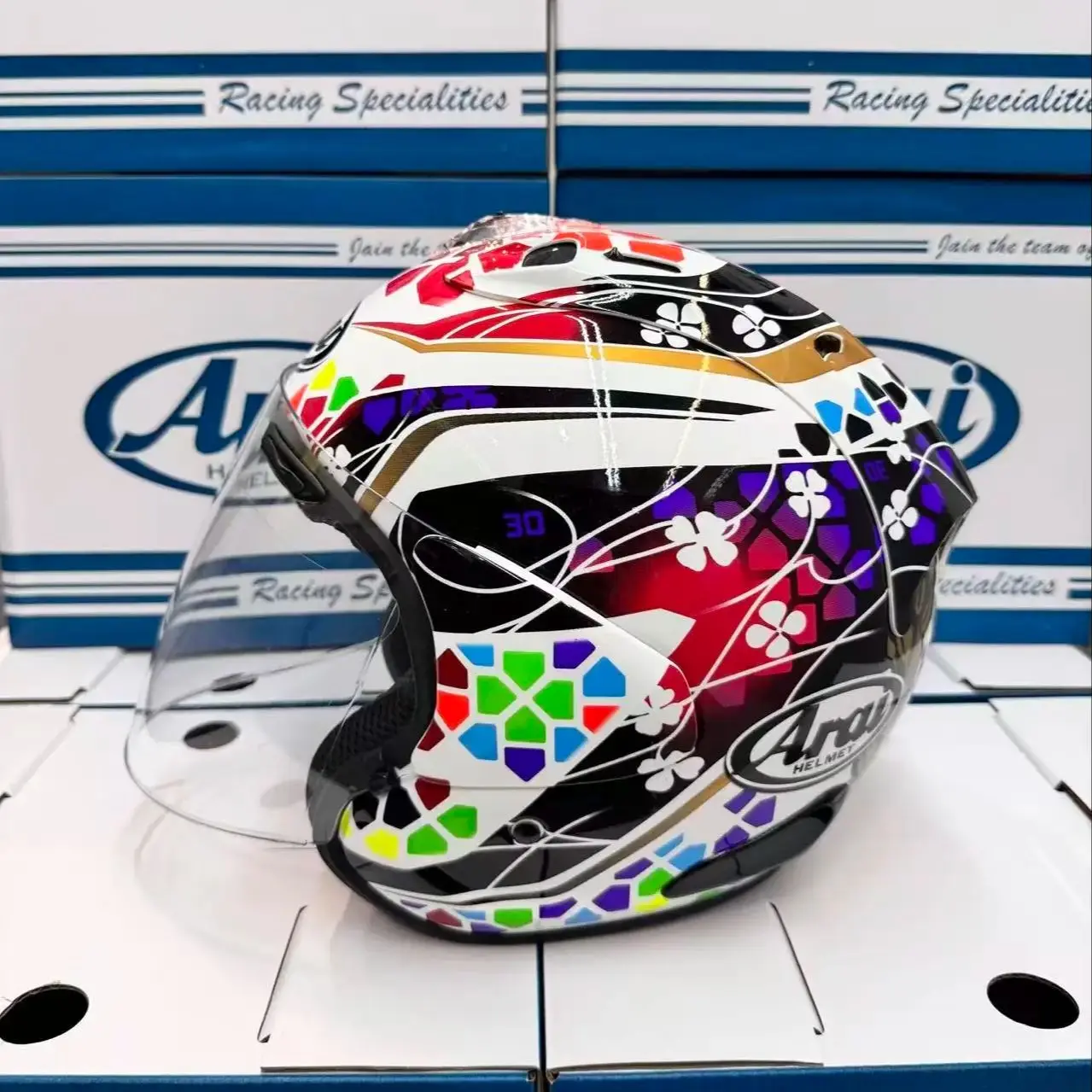 

Open Face Helmet VZ RAM 4 NAKAGAMI 3/4 Helmet Off Road Racing Motocross Motorcycle Helmet