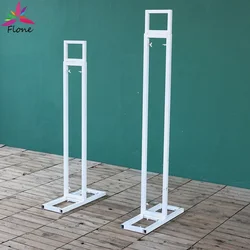 Wedding Backdrop Decoration Metal Frame Telescopic Style Arch Party Event KT Board Decor White Black Gold Frame H3.6-5.9ft