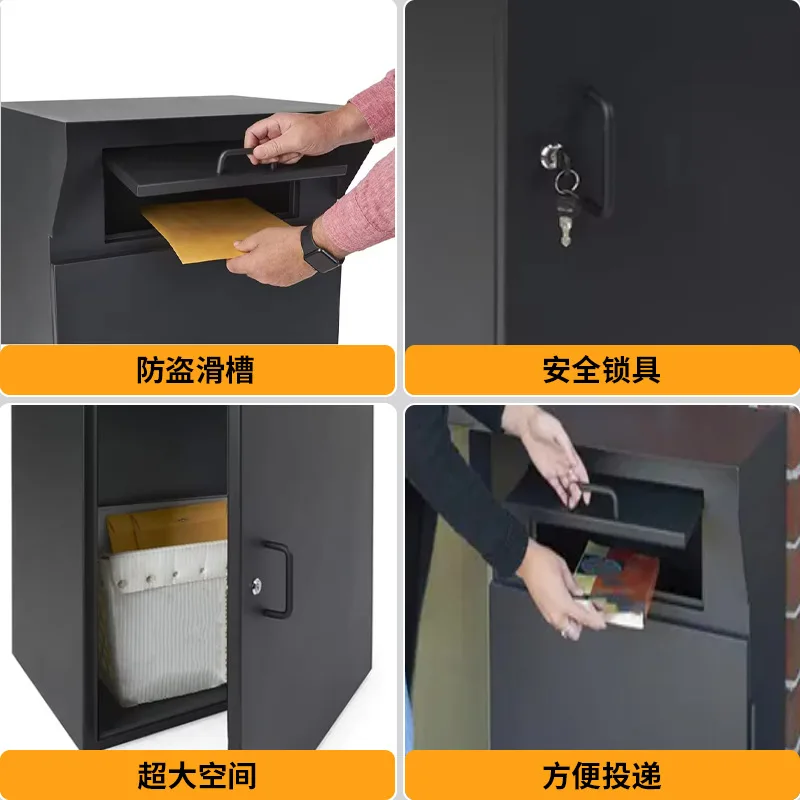 Steel express cabinet household European and American metal letter parcel cabinet delivery box