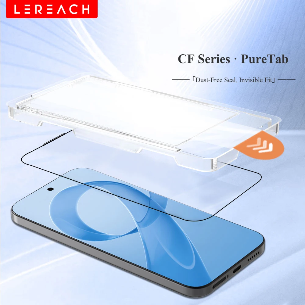 Lereach for  Poco F8 Ultra F8 Pro Dust-Free Chamber Tempered Glass Screen Protector Auto-Adhesion
