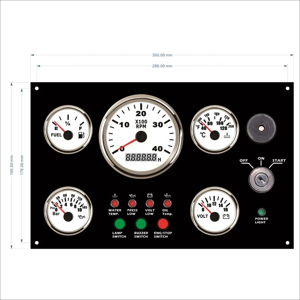 Customize Engine Car Motorcycle Instrument Cluster Gauge Meter Panel Dashboard For Marine Boats Ship