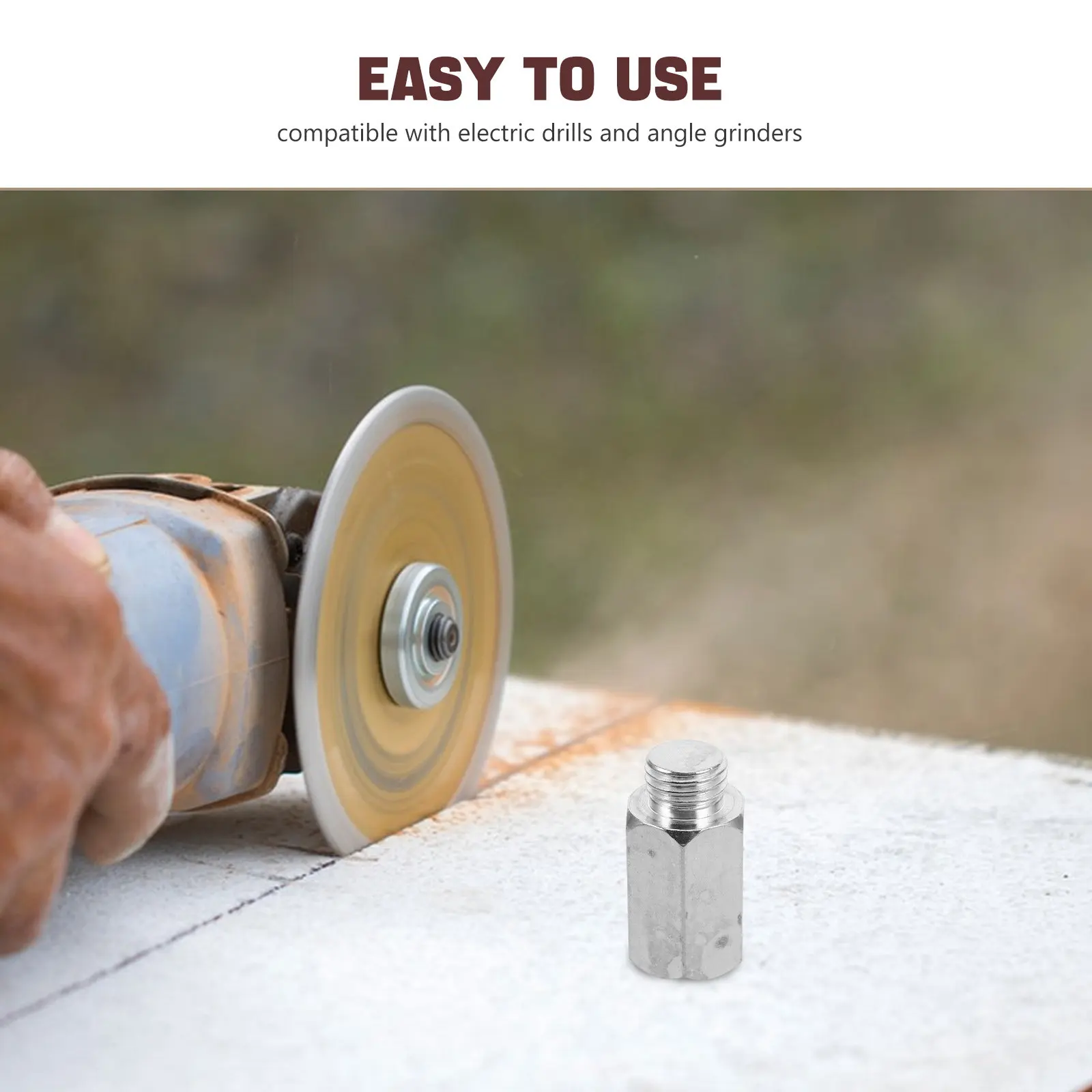 Heavy Duty Angle Grinder Adapter Metal Electric Drill Attachment Converter Polisher Connector for Grinding Wheels Discs Buffing