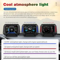 P21 OBD2 Car HUD Multifunction Screen GPS Speedometer Head up Display Slope Meter 4X4 Inclinometer Electronic On-board Computer