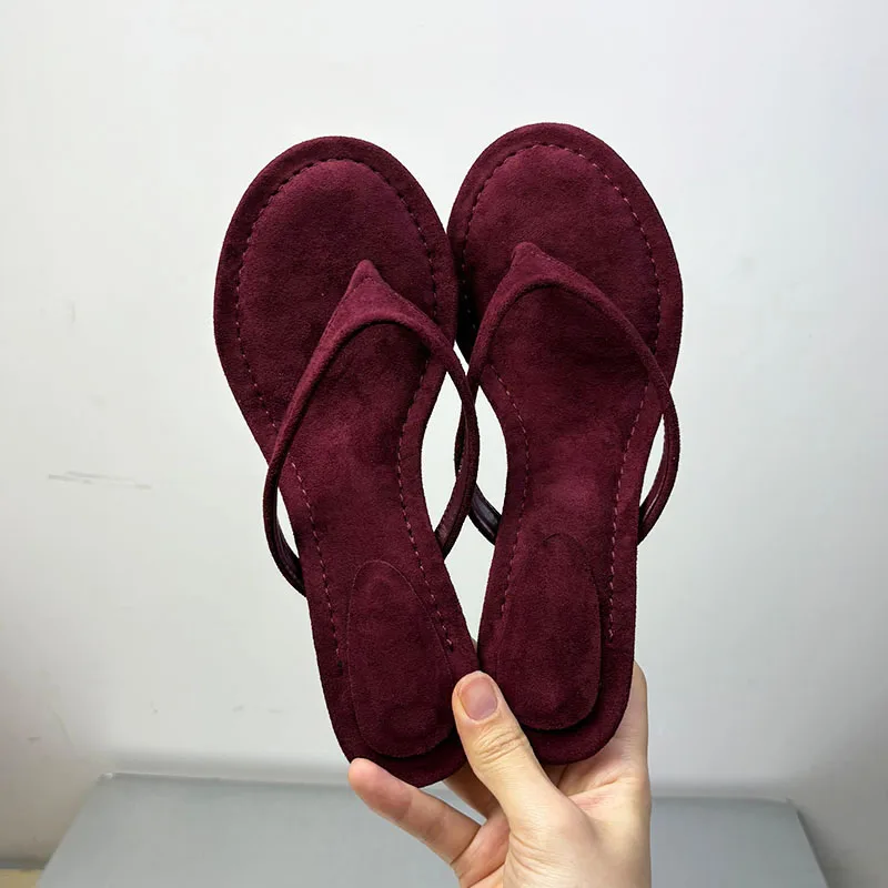 Modische runde Zehenpartie, rutschfeste Damen-Slipper mit dünnem Absatz, Flip-Flops, Sandalen, Pumps, bequeme Damen-Slipper mit Absatz. – Detail 12