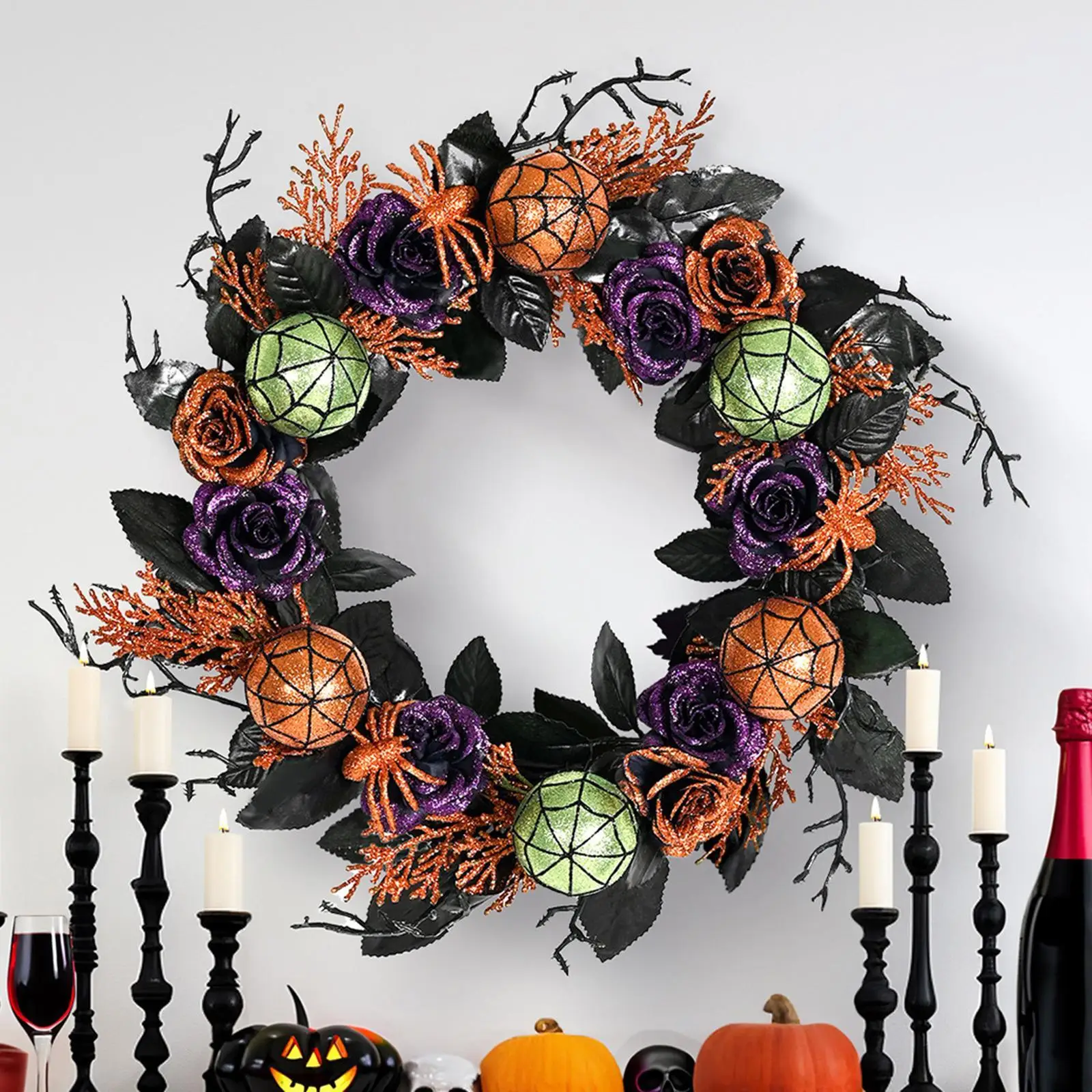 

Halloween Wreath Decorative Halloween Decoration for Outside Porch Festival