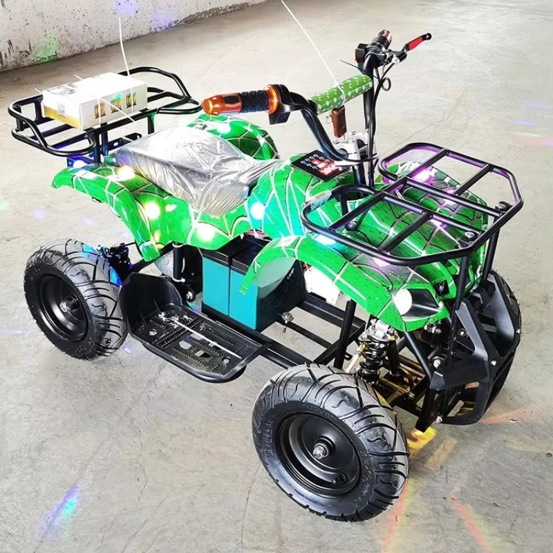 2025 commercial mini electric all-terrain vehicle double off-road quad bicycle square rental four-wheeled business bumper car
