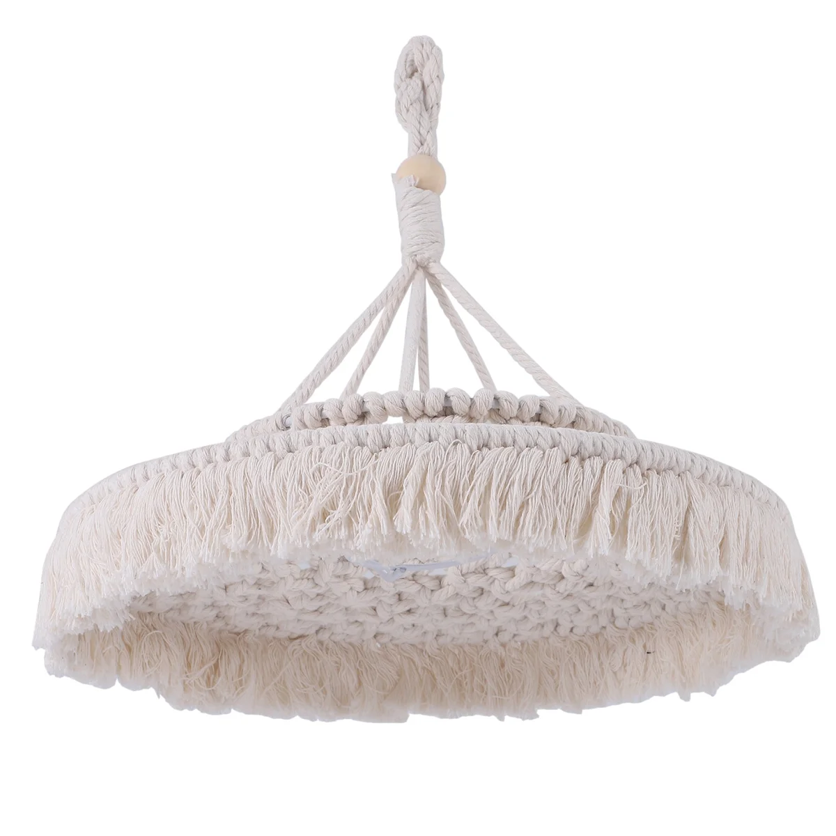 A389T NEW~Macrame Lamp Shade Boho Hanging Pendant Light Cover Modern Office Bedroom Living Room Nursery Bohemian Home Decor