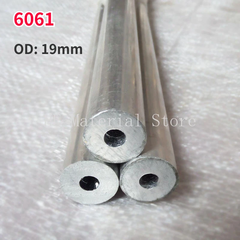 1Pcs Length 100mm 6061 Aluminium Alloy Tube OD 19mm Hollow Round Aluminum Pipe ID 5/7/9/9.5/11/12/13/14/15/16/17mm