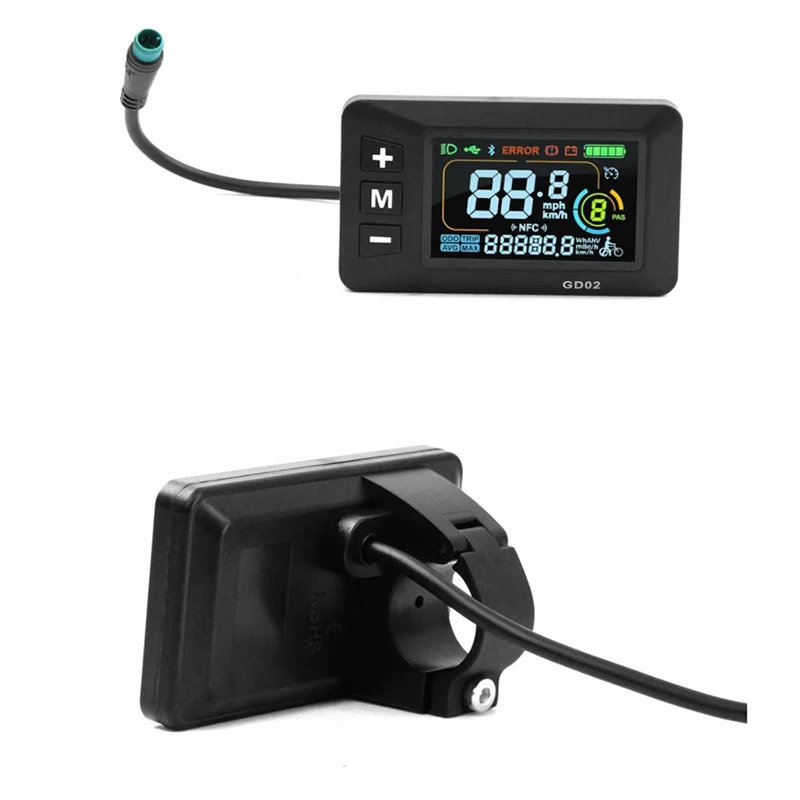 

LCD-GD02 электрический велосипед ЖК-дисплей метр приборная панель дисплей панель 24 В 36 В 48 В 52 В 60 В для электрического скутера 5PIN