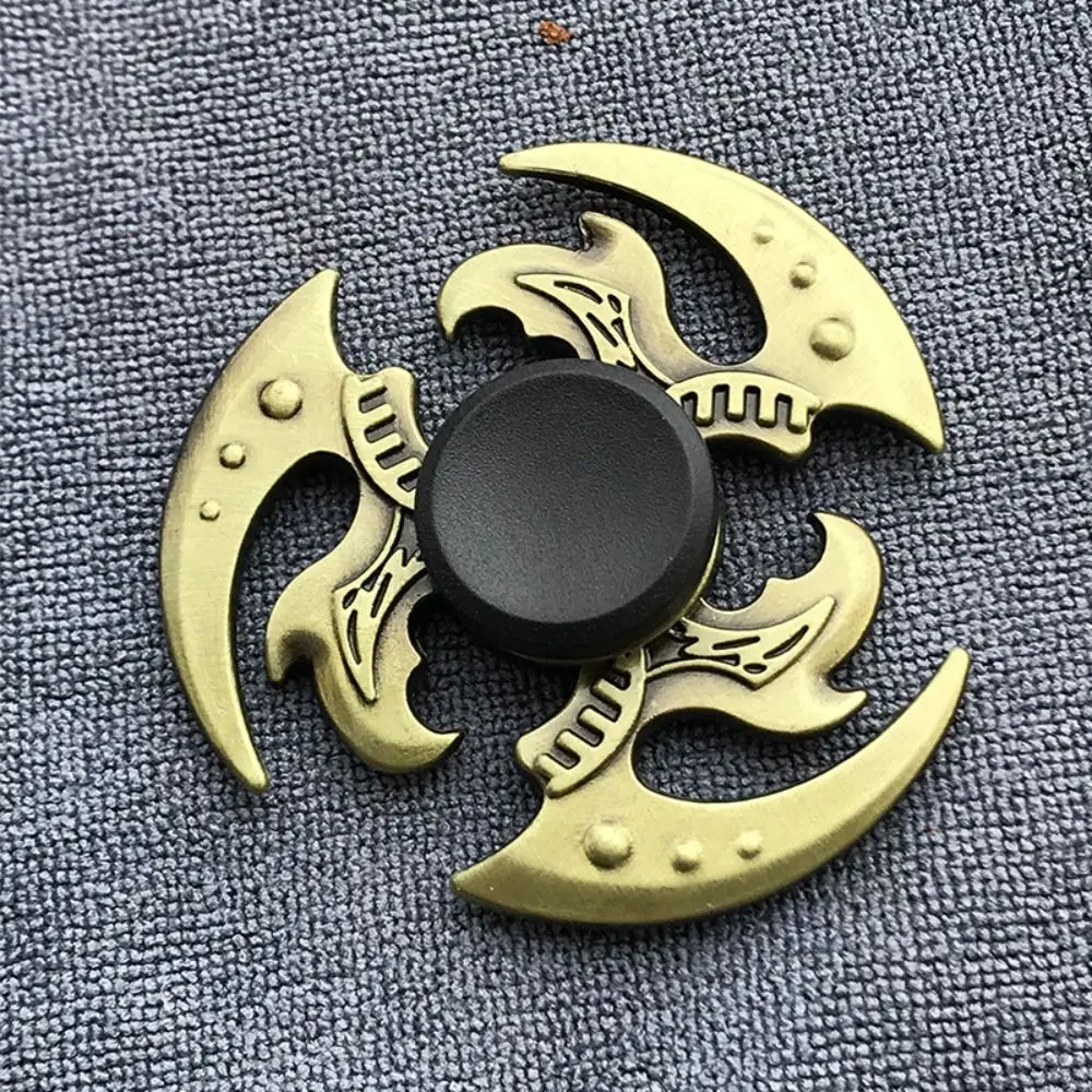 Spinner à main couleur laiton doigt Spinner métal tdah anxiété Fidget Spinner extérieur lisse en alliage de Zinc main filature enfants jouets