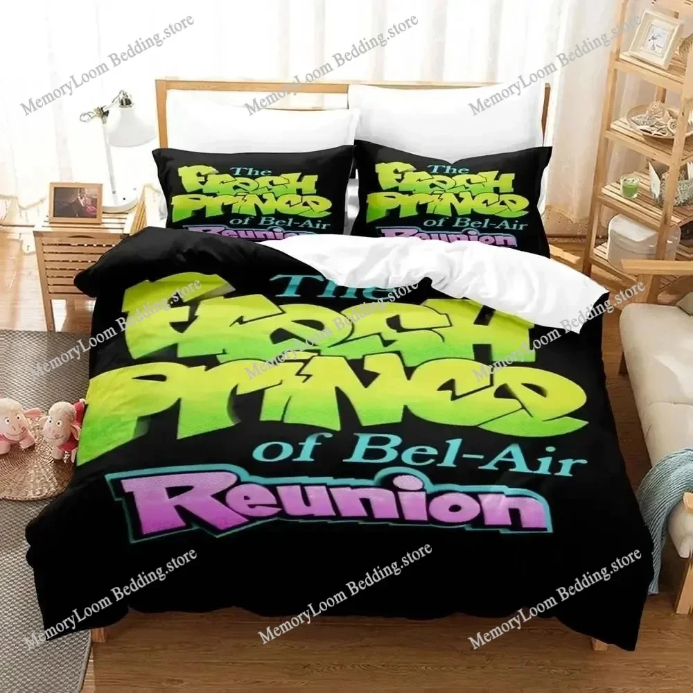 TV Show Hit The Fresh Prince of Bel-Air Bedding Set King/Queen Size Duvet Cover 3D Print Cozy Soft Bed Sheet Set Home Decor