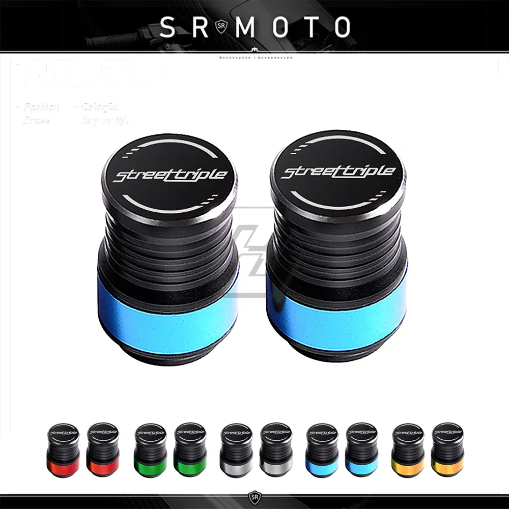 Motorcycle Accessories Wheel Tire Valve Caps Case for Triumph Street Triple R S R1200 675R 765RS