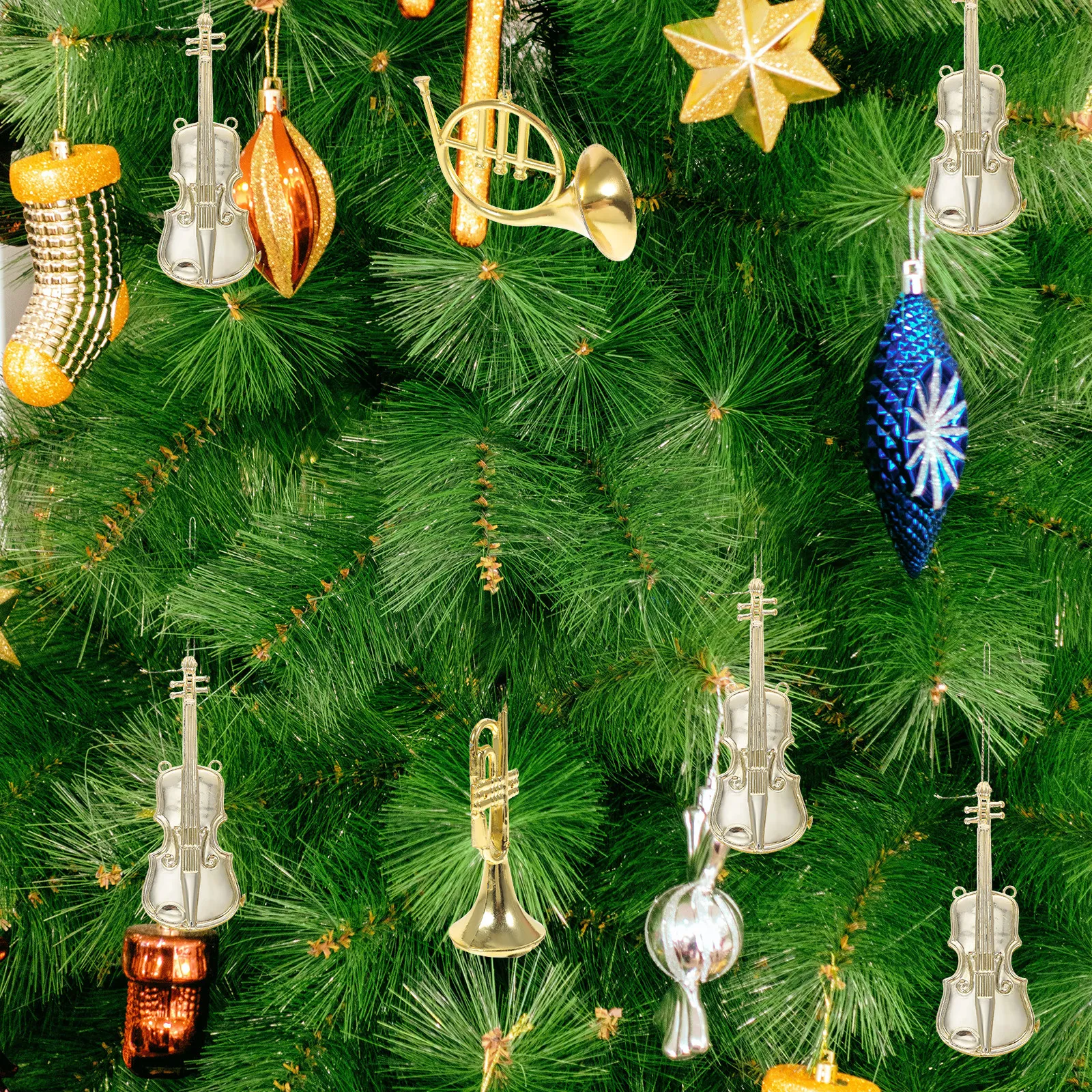 12 Pezzi di Strumenti Musicali - Musical Instrument Xmas Ornaments recensione e prezzo