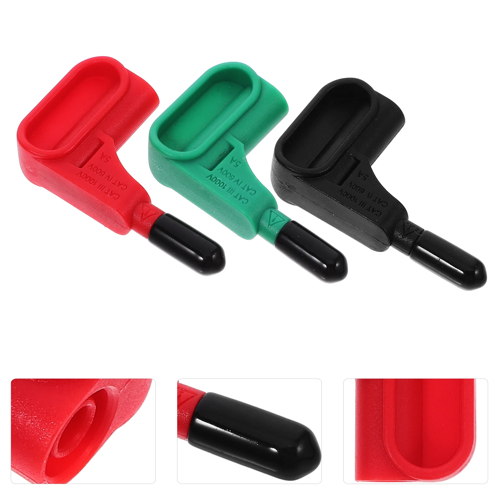 

3 Pcs Multimeter Suction Head Practical Probes Accessory Wire Tester Supplies Small
