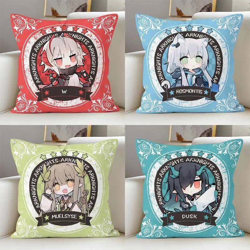 Arknights Amiya Muelsyse Skadi Saga Goldenglow Texas Rosmontis Specter Q-version Pillow Dormitory Bedhead Pillow