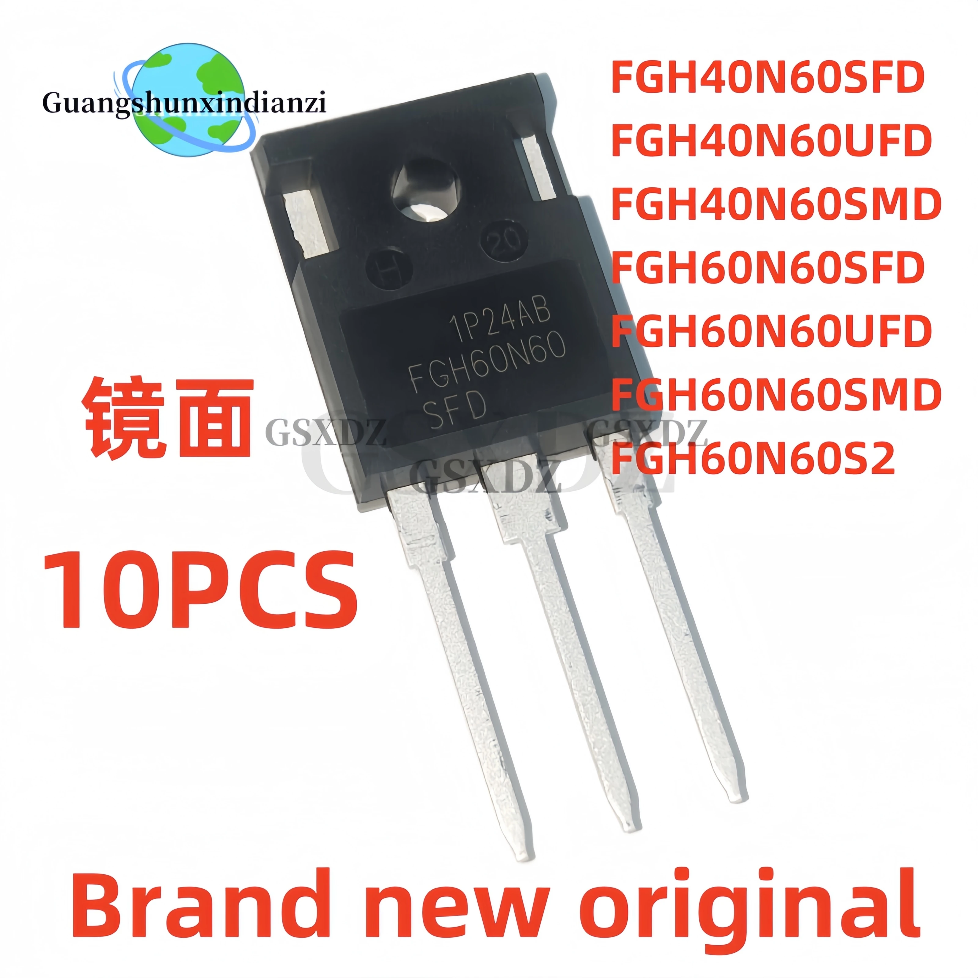 

10PCS NEW Original FGH40N60SFD FGH40N60UFD FGH40N60SMD FGH60N60SFD FGH60N60UFD FGH60N60SMD FGH60N60S2 TO-247 IGBT tube