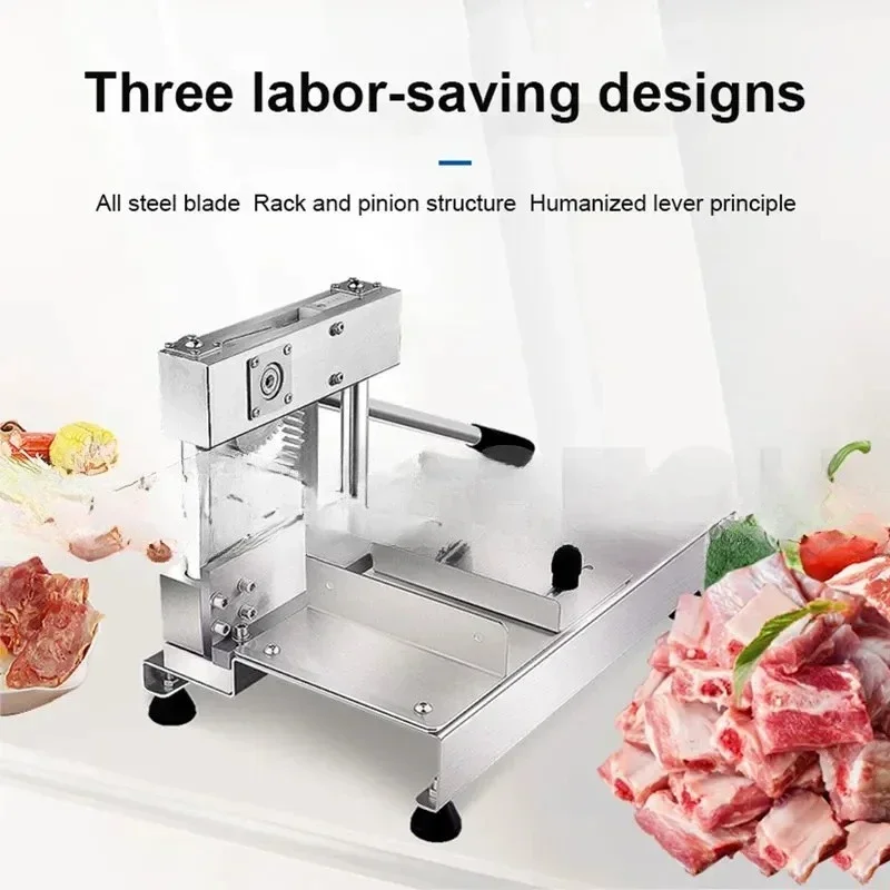 

Rrestaurant Guillotine Machine Ribs Pig's Feet Lamb Chops Bone Cutter Stainless Steel Bone Sawing Machine