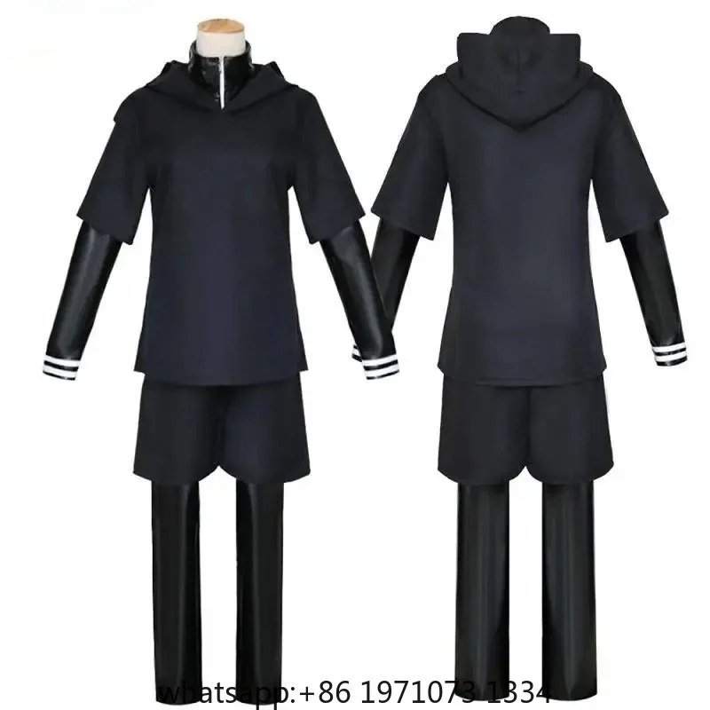 Kaneki Ken Cosplay Costume Hoodie Jacket Pants Shorts Full Set Outfits Men Uniforms Masks Anime Comic Suit Props Accessories