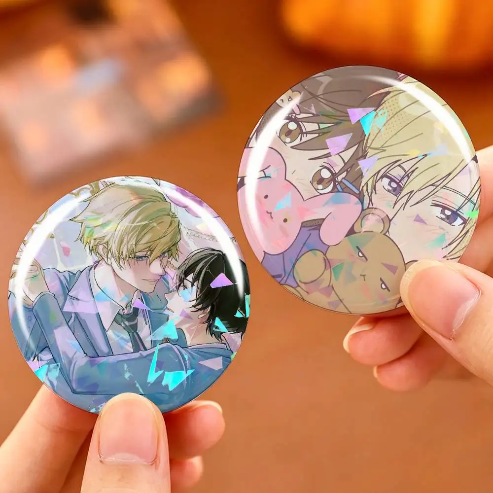 Ohshc O-Ouran High School H-Host Club Custom Tinplate Round Button Badge Pins Brooches