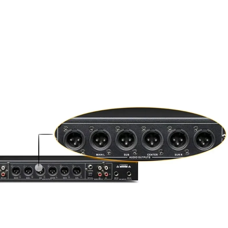 

A8 USB Professional Sound Card Audio Effector Wifi RS232 Ktv Karaoke Audio Processor Automatic Learning Function Optical Coaxial