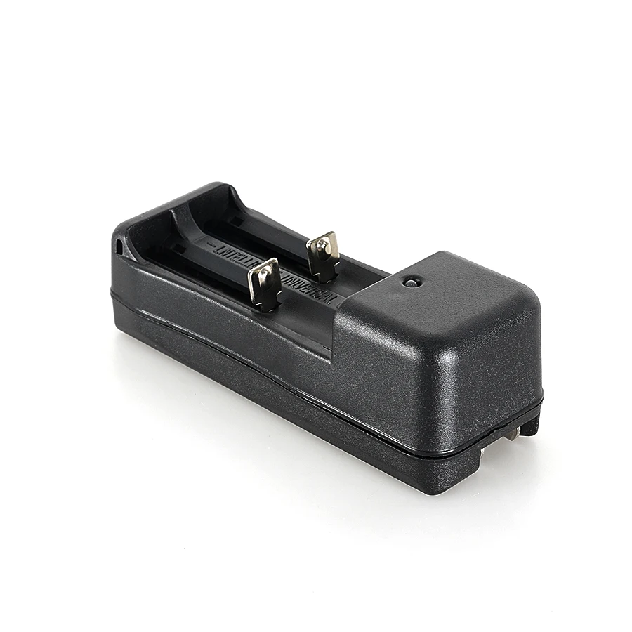 Caricatore universale doppio standard americano 1PC con 2 slot per batterie ricaricabili agli ioni di litio, adatto per batterie 18650