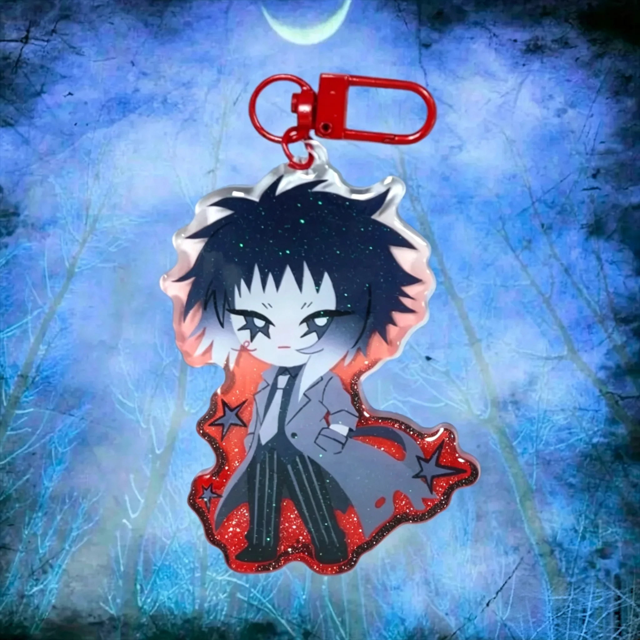 Bungo Stray Dogs Beast Acrylic Keychain Anime Themed Key Ring Collectible for Fans