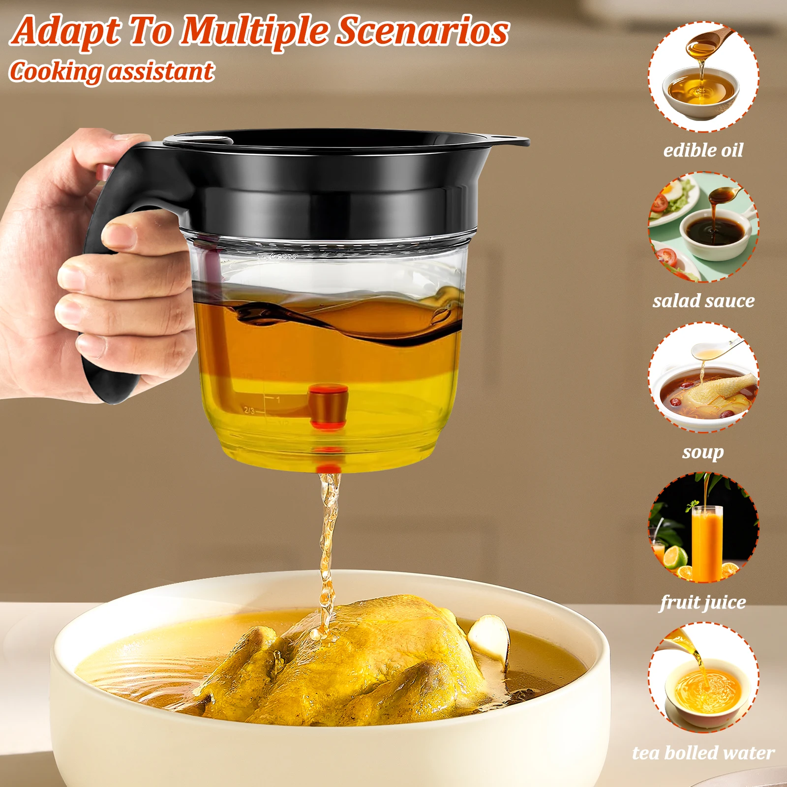Fetttrenner mit Bodenfreigabe, – Kitchen Gadgets And Appliances Bewertung und Preis