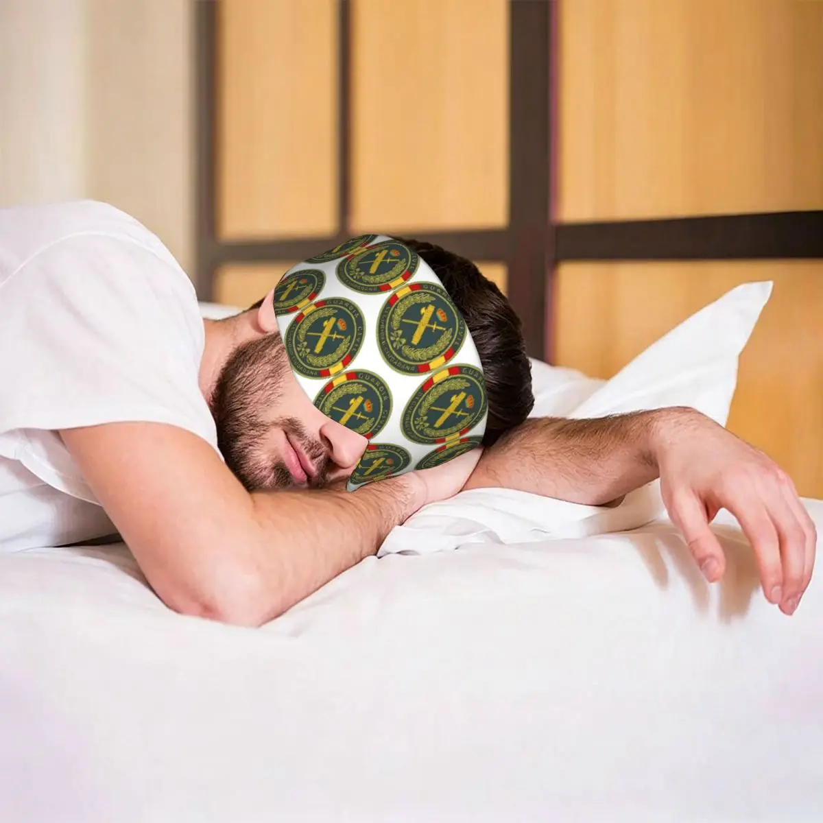 Emblem Of The Spanish Civil Guard sleep eye mask Light Blocking Portable Eye Cover for Girls Boys Travel Party Eyeshade eyepatch