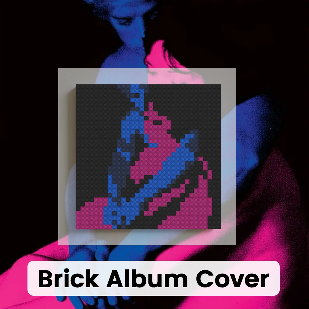 

TV Girl Album Poster Trip-Hop Indie Building Blocks Mosaic Brick Wall Art Home Decor Painting Living Room Bedroom Wall Decor