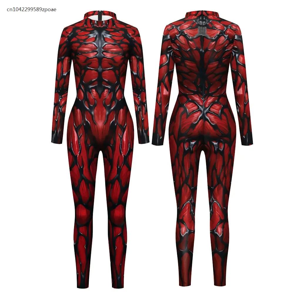 

2024 Halloween Spider Cosplay Costume for Adult Suit Fancy Carnival 3D Printing Bodysuit Zentai Spandex Jumpsuits