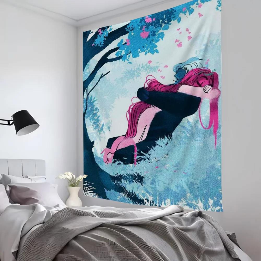 

1 шт. комиксы Lore Olympus книги гобелен декор комнаты настенная ткань вечерние подвесной фон декор комнаты детская комната