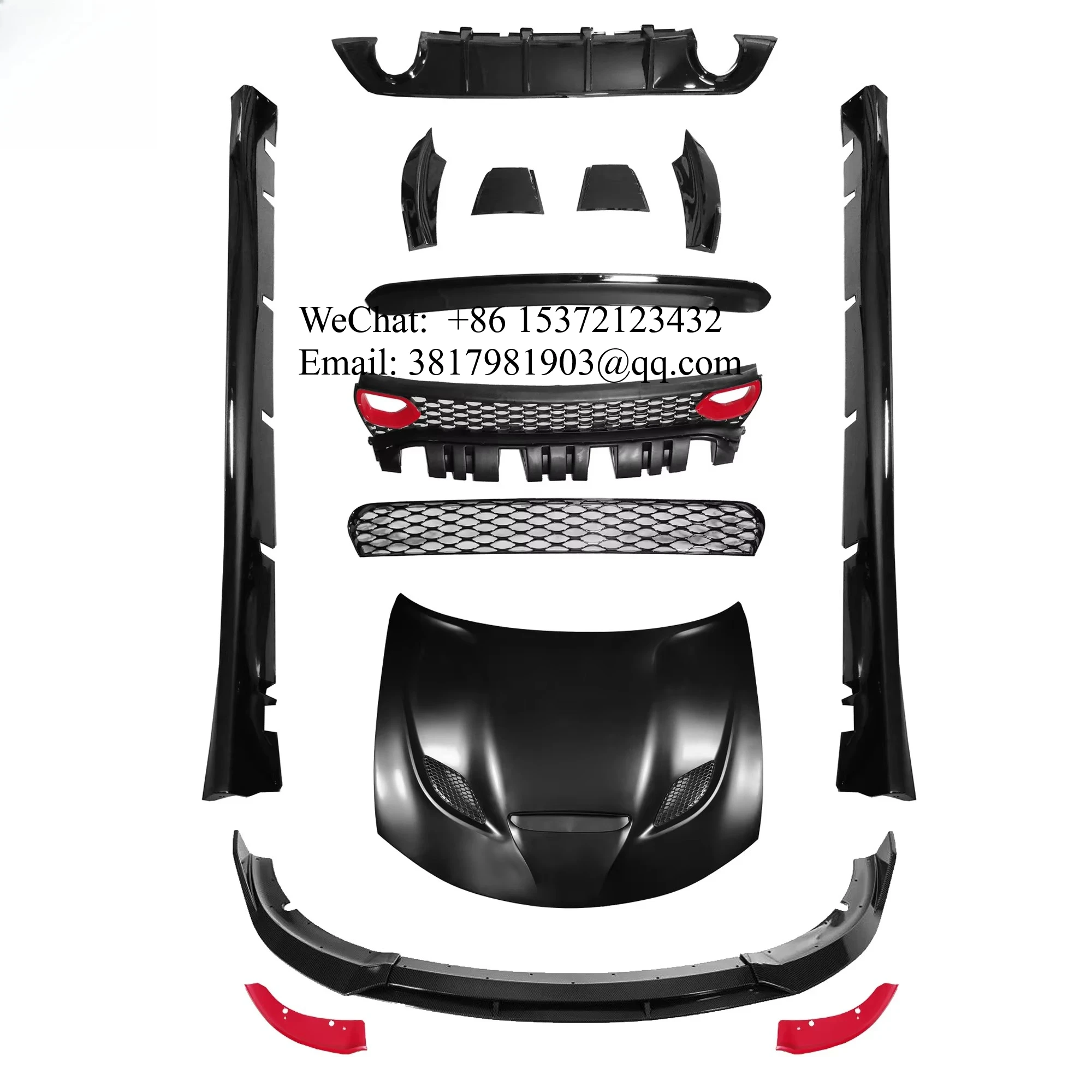 

HongHang Factory Auto Car Front Engine Hellcat Hood For Dodge Charger Accseeories Hoods 2013-2021