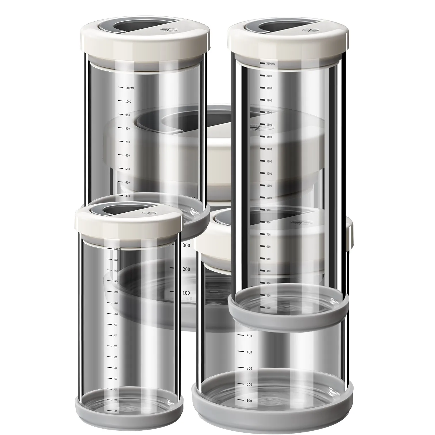 

LFGB Certification Ultra Hard High-borosilicate Glass Dry Cargo Preservation Jar High Transmittance Well Sealed Kitchen Bottle