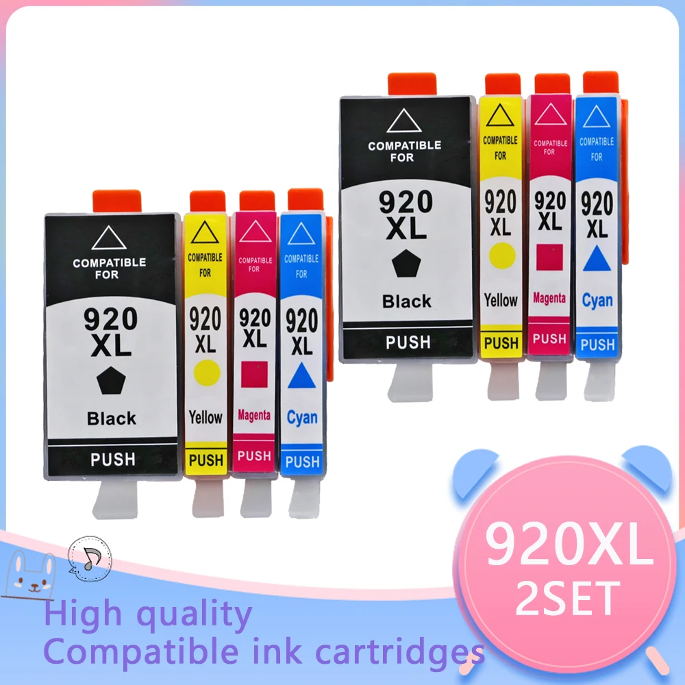 For HP Compatible Ink Cartridges For HP 920 Deskjet 6000 6500 7000 7500A Printer full For HP920 XL 920XL Cartridge For HP920XL