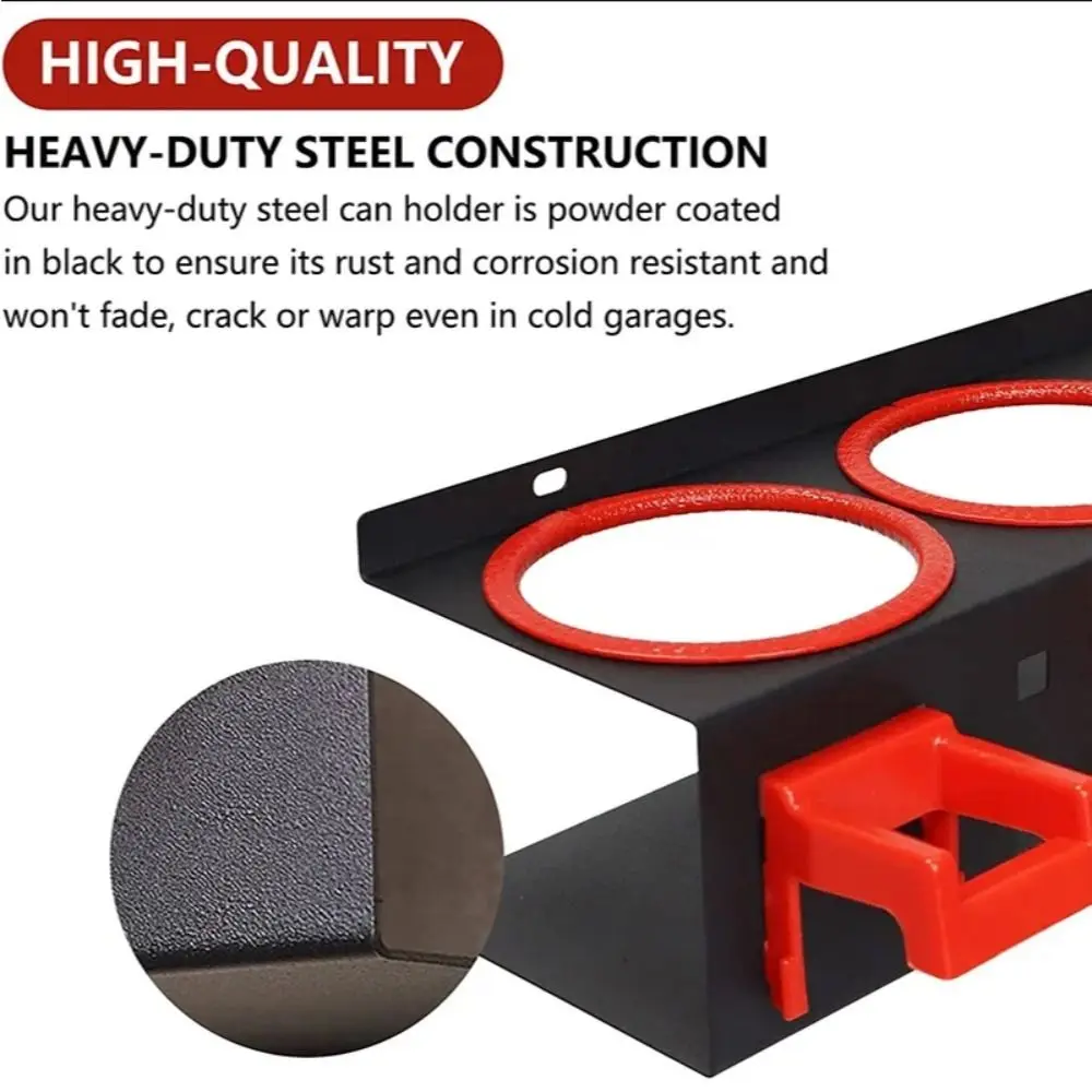 

Новая настенная полка для лейки, подвесная с винтами, стеллаж для хранения распылителей, органайзер для баллона с распылителем для автомобиля, гаража