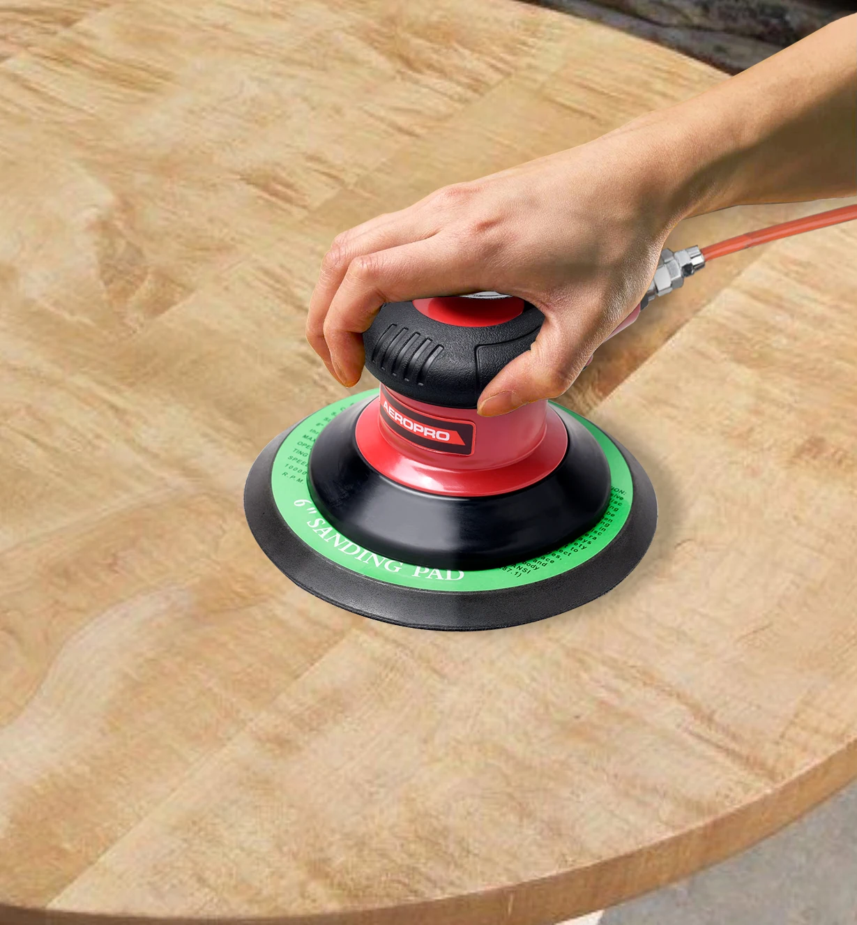 

AEROPRO AP7336 Central Vacuum Palm Sander Machine Air Orbital Polisher For Car Surface OEM Customizable