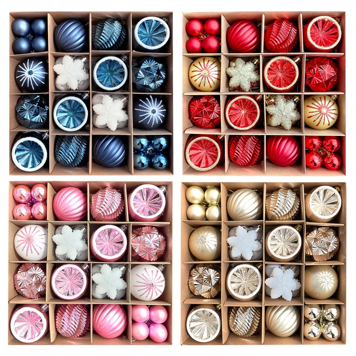 

Christmas Ball Ornament Colorful Balls Christmas Ornaments 40pcs Christmas Ornaments Lightweight Plastic Holiday Celebrations