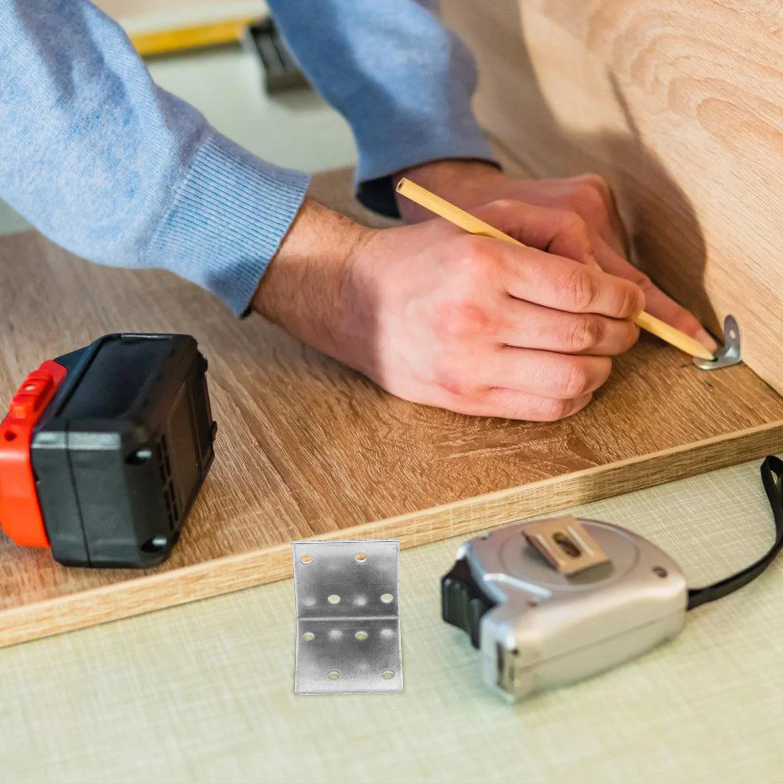 10 قطعة دعامات زاوية من الحديد المجلفن دعامات زاوية شديدة التحمل للأثاث الخشبي وخزانة الرف ودعم كونترتوب البناء