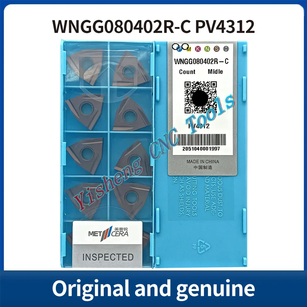 Utensili da taglio METCERA WNGG080402L-C WNGG080402R-C WNGG080404L-C WNGG080404R-C MC1020 PV1120 PV4312 Inserti CNC in metallo duro di tungsteno