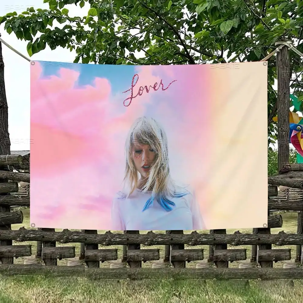 T-Taylor Singer S-Swift Cartoon Flag Art Science Fiction Room Home Decor Wall Hanging Home Decor Banner