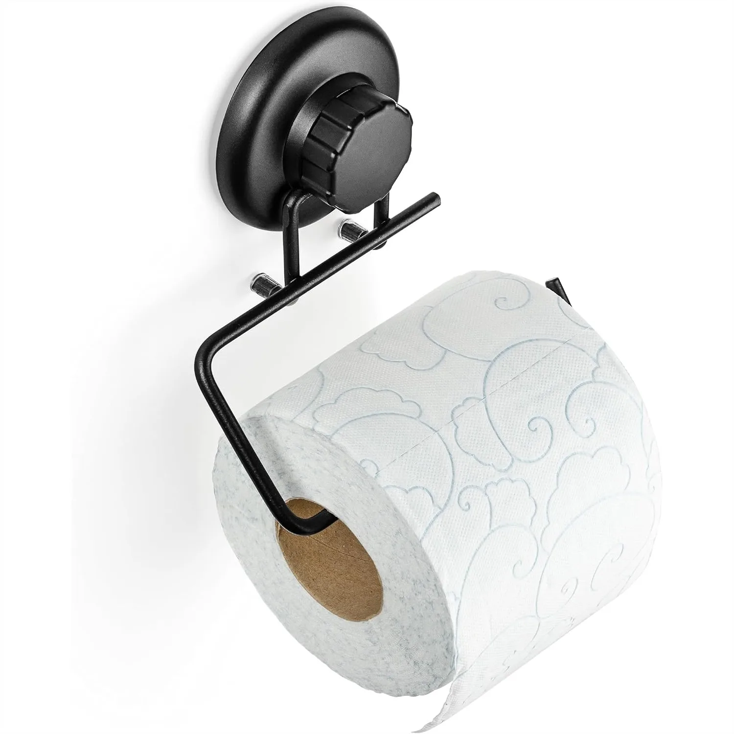 

Toilet Paper Holder, Suction Cup No Drilling Wall Mount Stainless Steel Tissue Roll Dispenser with 3M Adhesive Disc, Easy