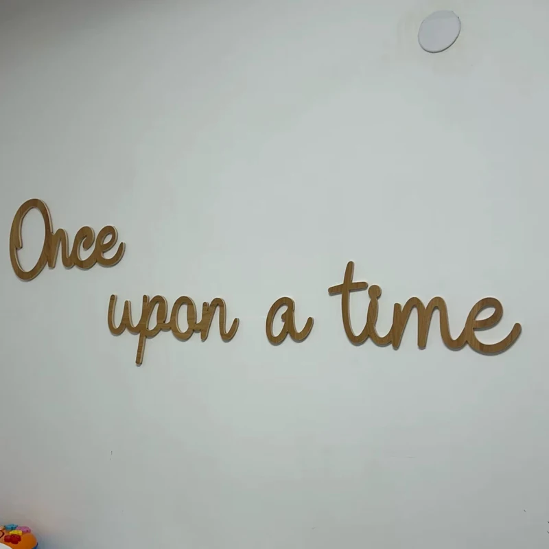 

custom Once Upon a Time Sign Wooden Letters for Nursery Word Cutout Playroom Sign